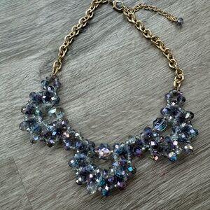 Francescas Blue and Purple Beaded Necklace